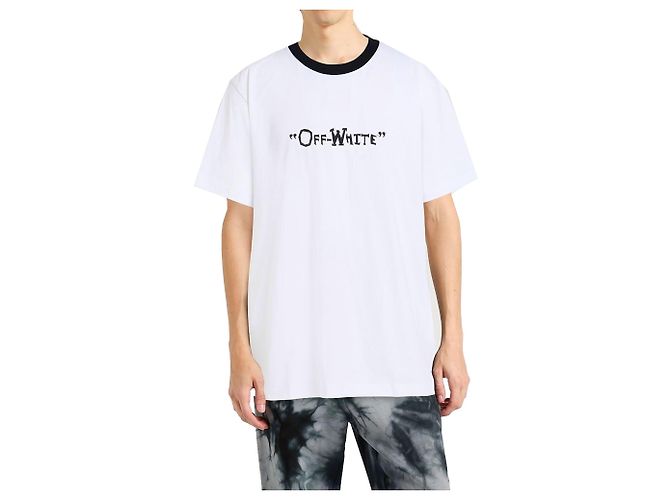 Off White T-shirt Logo Off-White Bianco - vista 2