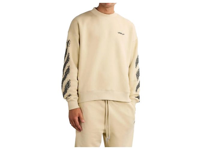 Off White Off-White Logo Sweatshirt Braun Beige - Ansicht 2