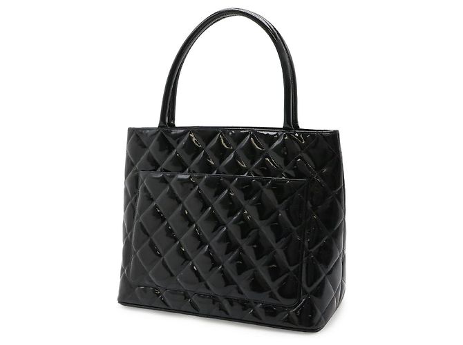 Borsa Tote Chanel Matelassé Coco Mark Nera Nero - vista 2