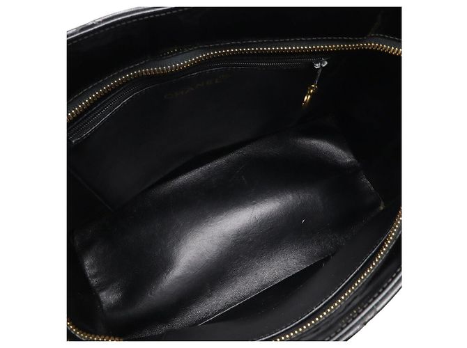 Borsa Tote Chanel Matelassé Coco Mark Nera Nero - vista 6