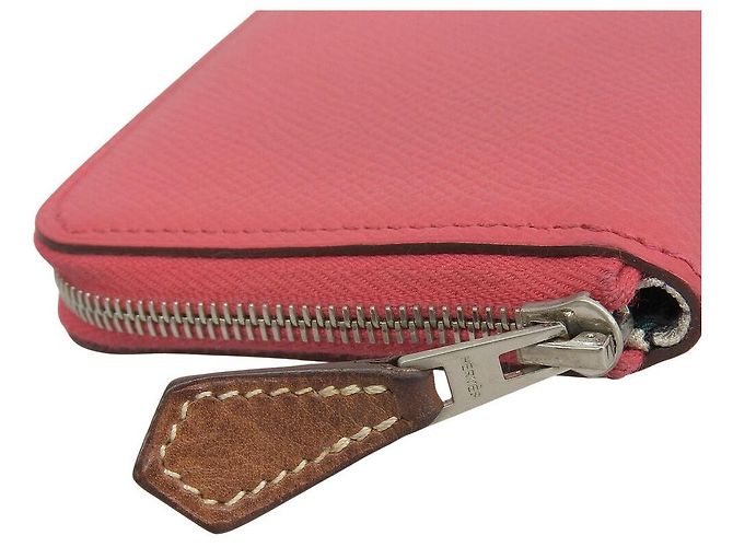 Monedero compacto mini Azap Silk'in de Hermès Rosa - vista 7