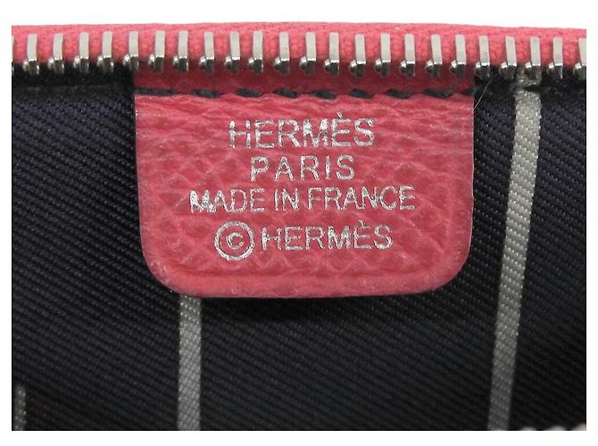 Monedero compacto mini Azap Silk'in de Hermès Rosa - vista 9