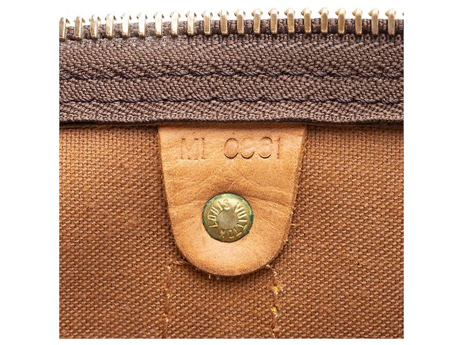 Duffle Keepall 55 in tela monogramma vintage Louis Vuitton Marrone - vista 6