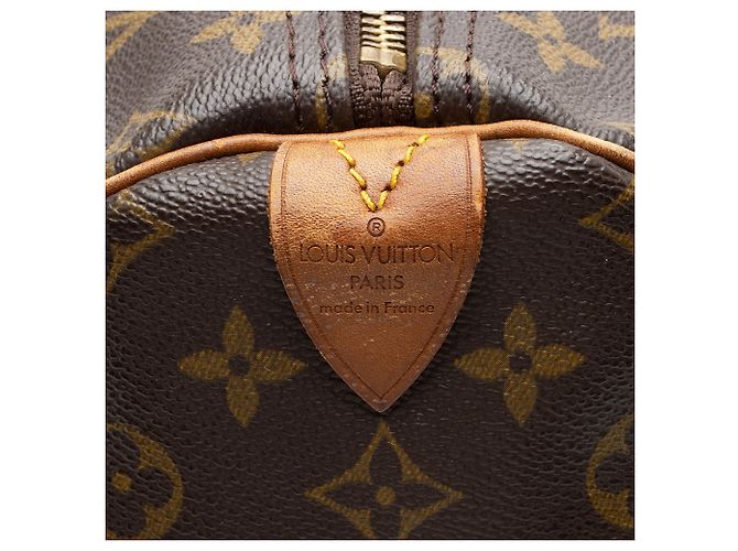Duffle Keepall 55 in tela monogramma vintage Louis Vuitton Marrone - vista 8