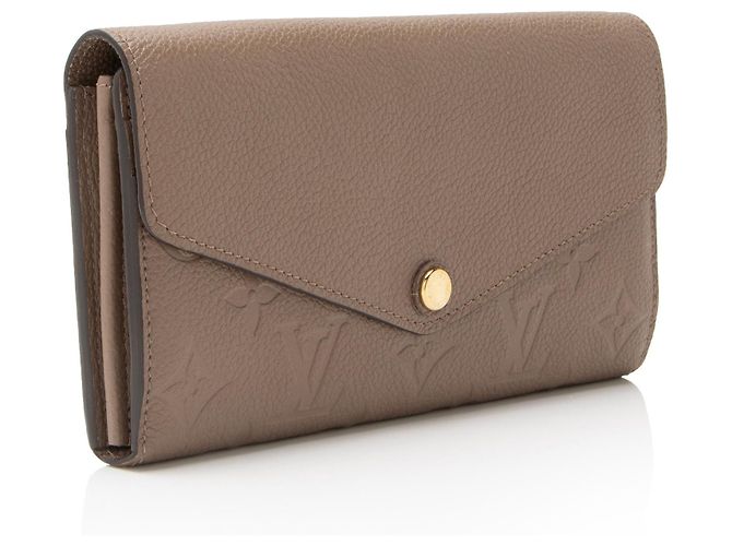 Portafoglio Sarah Monogram Empreinte Louis Vuitton Marrone Beige - vista 2