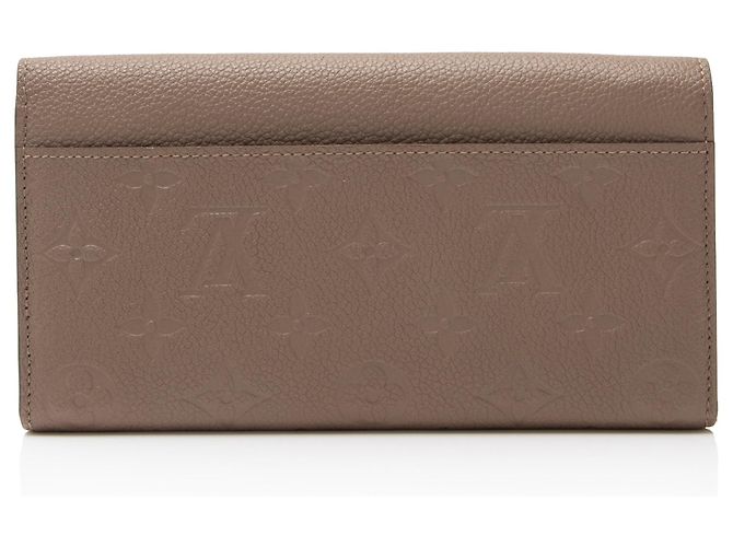 Portafoglio Sarah Monogram Empreinte Louis Vuitton Marrone Beige - vista 3
