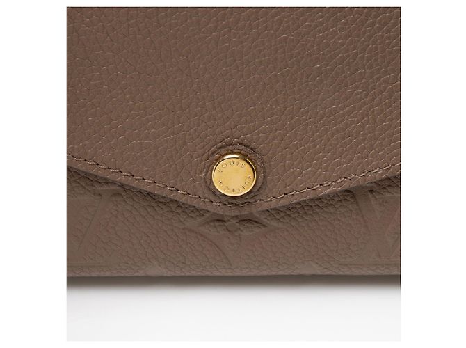 Portafoglio Sarah Monogram Empreinte Louis Vuitton Marrone Beige - vista 7