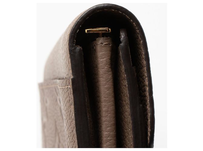 Portafoglio Sarah Monogram Empreinte Louis Vuitton Marrone Beige - vista 8