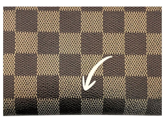Portafoglio in tessuto Zippy Louis Vuitton Marrone - vista 3