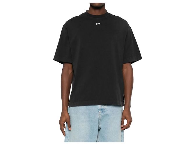T-shirt Off White S.Matthew con stampa logo Skate Nero - vista 2