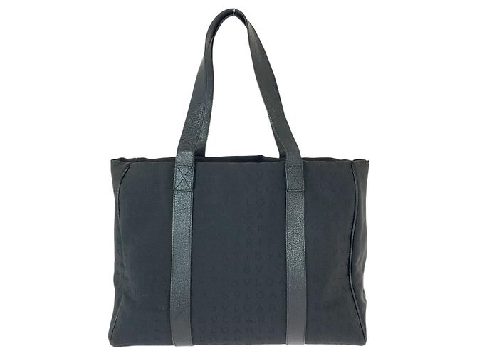 Bulgari Borsa Bvlgari in tela/pelle Logo Mania Nero - vista 2
