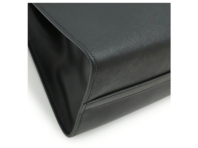 Borsa a mano Prada Paradigme in pelle Saffiano Nero - vista 3