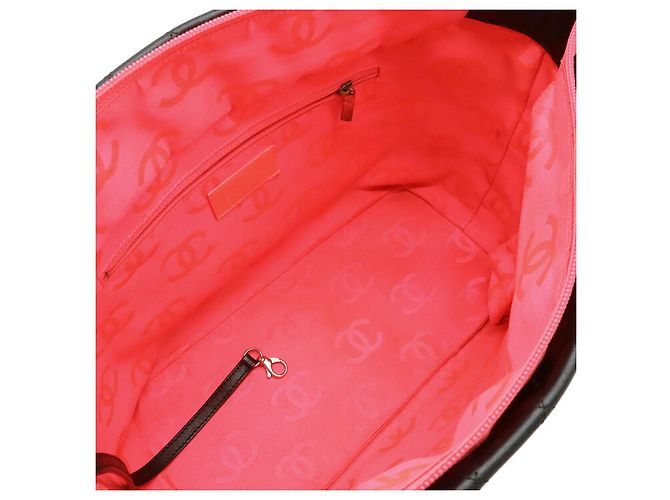 Borsa tote grande Chanel Cambon Line Coco Mark Nero - vista 6