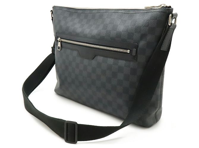 Borsa Messenger Mick MM Damier Graphite Louis Vuitton Nero - vista 2