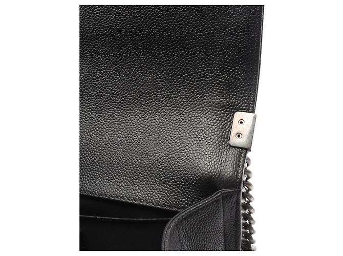 Borsa a Spalla Boy di Chanel in Pelle di Vitello Grana Nero - vista 7