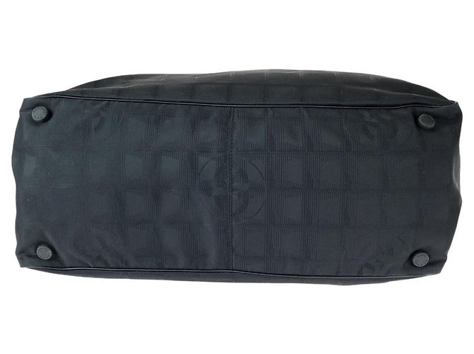 Borsa Tote in Nylon/Pelle Chanel Nero - vista 10