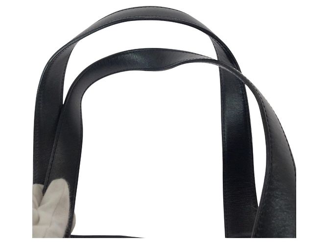 Borsa Tote in Nylon/Pelle Chanel Nero - vista 5