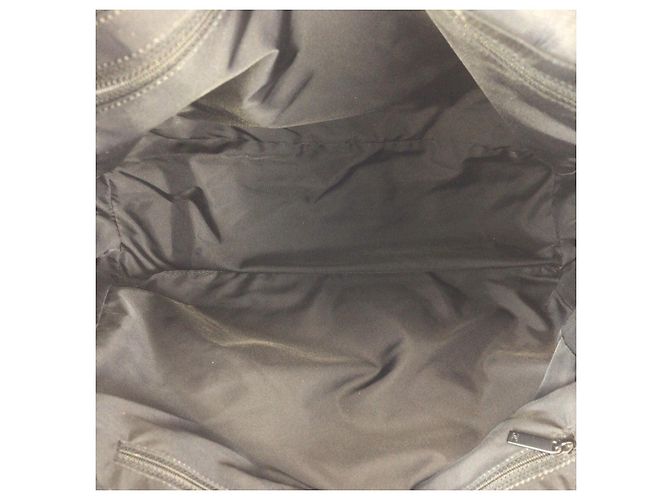 Borsa Tote in Nylon/Pelle Chanel Nero - vista 9