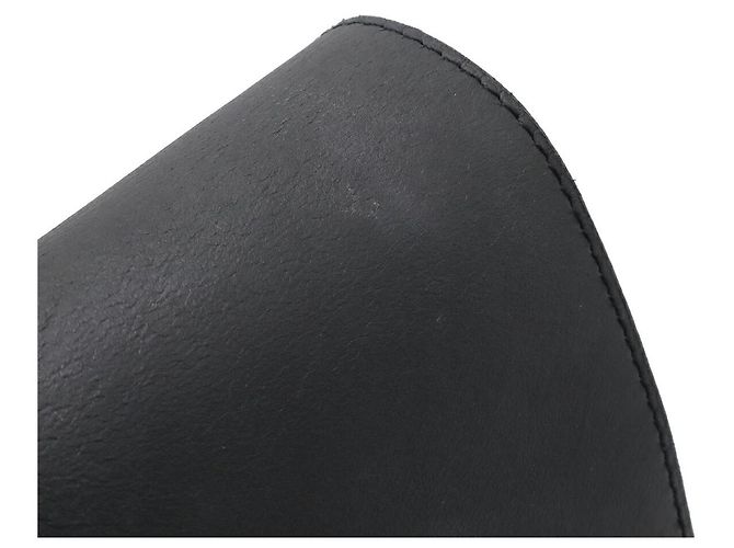 Hermès Valparaiso MM Canvas-Leder Tote Bag Schwarz - Ansicht 4