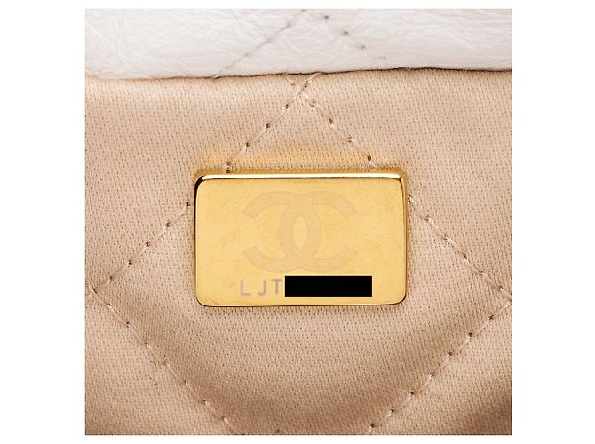 Gabrielle Bolso de hombro mediano Chanel 22 en piel de ternera brillante Blanco - vista 6