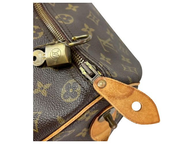 Borsa da viaggio Keepall 50 in tela Monogram Louis Vuitton - Bagagli vintage Marrone - vista 10