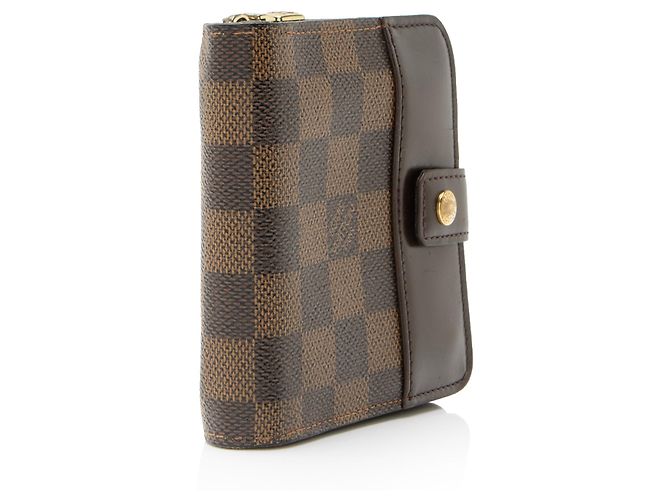 Louis Vuitton Vintage Damier Ebene Zipped Compact Wallet Braun - Ansicht 2