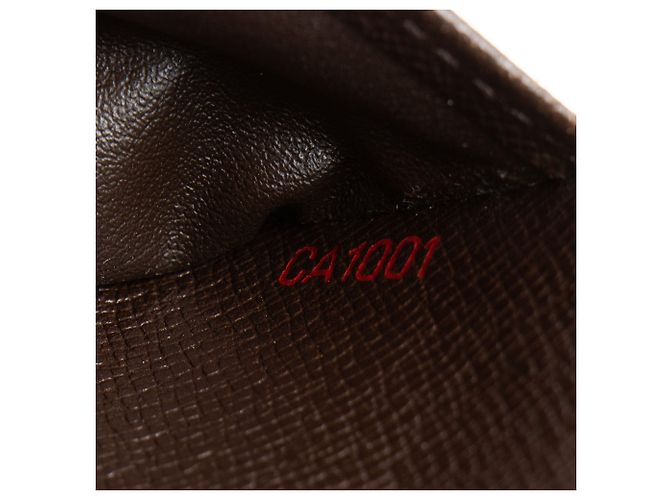 Louis Vuitton Vintage Damier Ebene Zipped Compact Wallet Braun - Ansicht 4