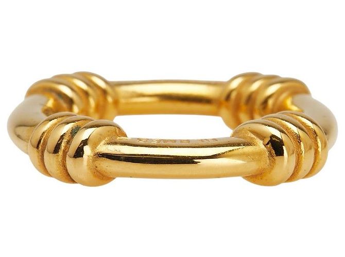 Ring Anillo de pañuelo Bouée Hermès Dorado - vista 3