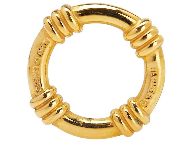 Ring Anillo de pañuelo Bouée Hermès Dorado - vista 5