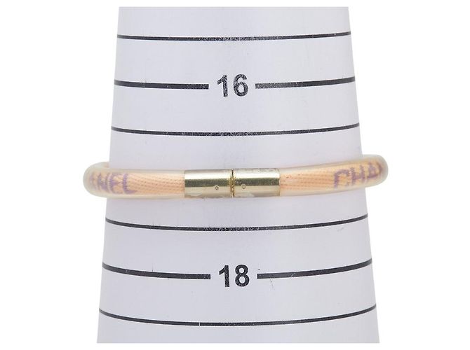 Timeless Bracciale Tubo Logo Chanel Arancione - vista 5