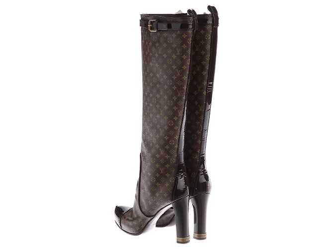 Botas Louis Vuitton de piel marrón Castaño - vista 3