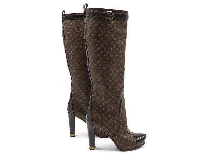 Botas Louis Vuitton de piel marrón Castaño - vista 6