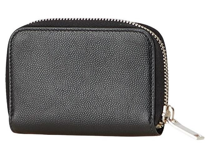 Yves Saint Laurent Saint Laurent Leather Zip Coin Case - view 2