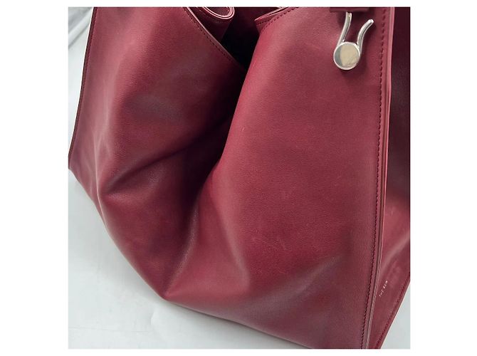 The Row Borsa Alexia Top-Handle Pelle Amaranto Rosso Bordò - vista 10