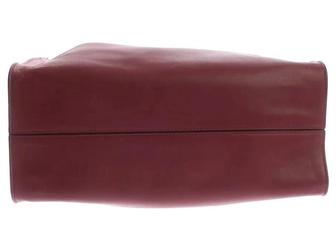 The Row Borsa Alexia Top-Handle Pelle Amaranto Rosso Bordò - vista 6