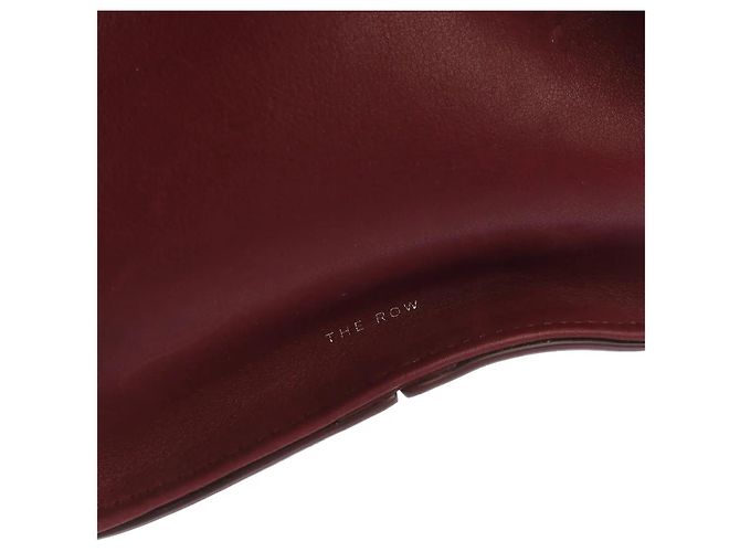 The Row Borsa Alexia Top-Handle Pelle Amaranto Rosso Bordò - vista 7