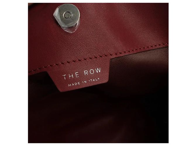 The Row Borsa Alexia Top-Handle Pelle Amaranto Rosso Bordò - vista 8