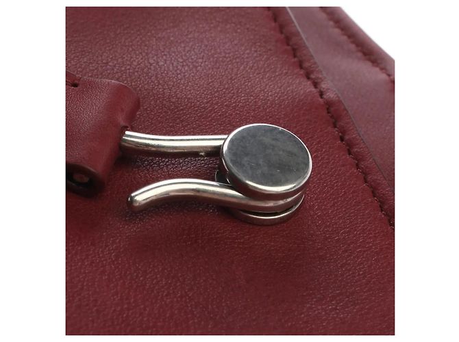 The Row Borsa Alexia Top-Handle Pelle Amaranto Rosso Bordò - vista 9