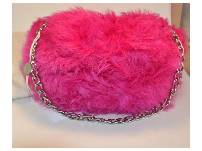 Borsa a mano By Far in pelle di agnello rosa - vista 6