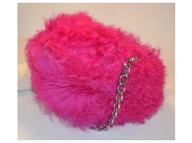 Borsa a mano By Far in pelle di agnello rosa - vista 7