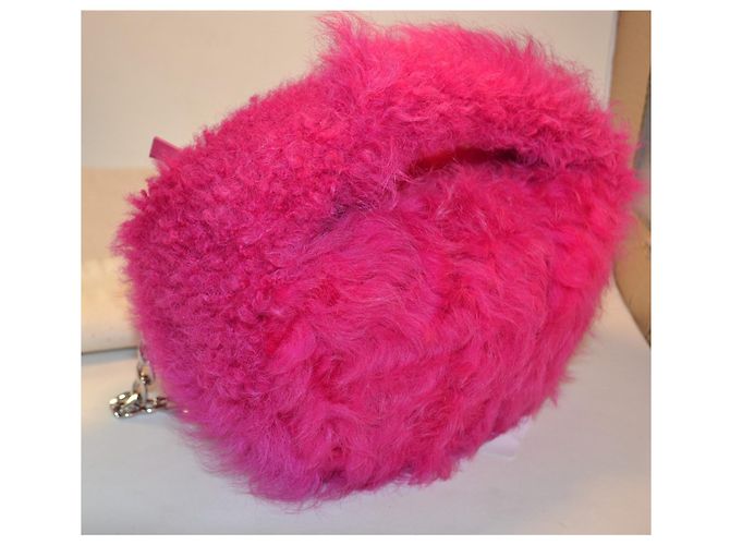 Borsa a mano By Far in pelle di agnello rosa - vista 8