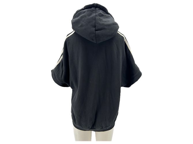 Adidas Sudadera de manga corta negra Negro - vista 2
