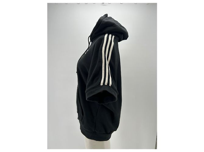 Adidas Sudadera de manga corta negra Negro - vista 4