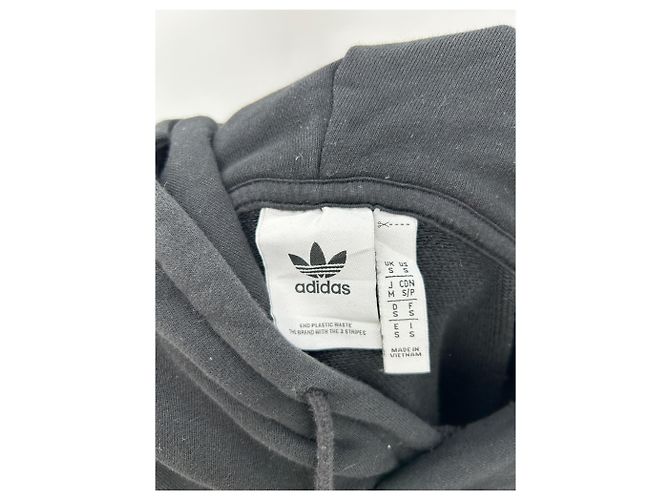 Adidas Sudadera de manga corta negra Negro - vista 5