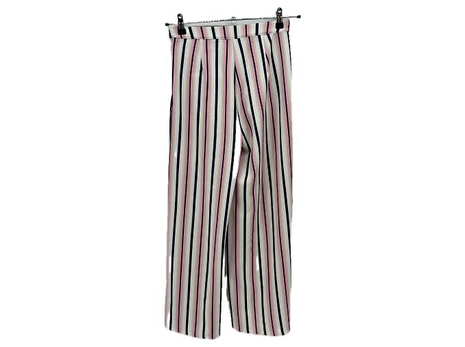 Autre Marque Calça listrada marinho e rosa - vista 2