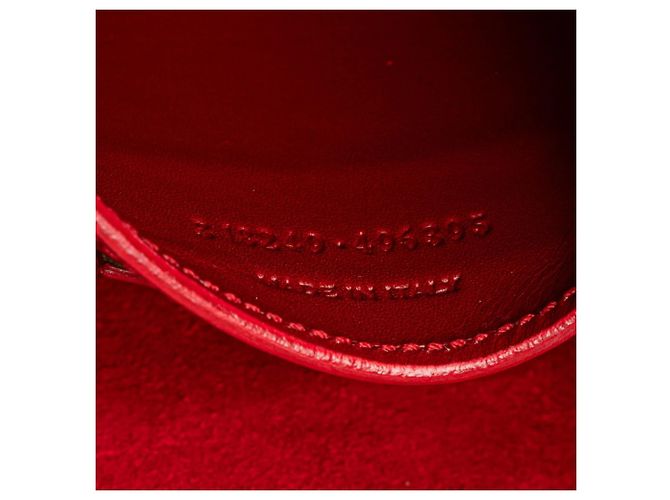 Mini borsa a tracolla Loulou classica di Saint Laurent Rosso - vista 12