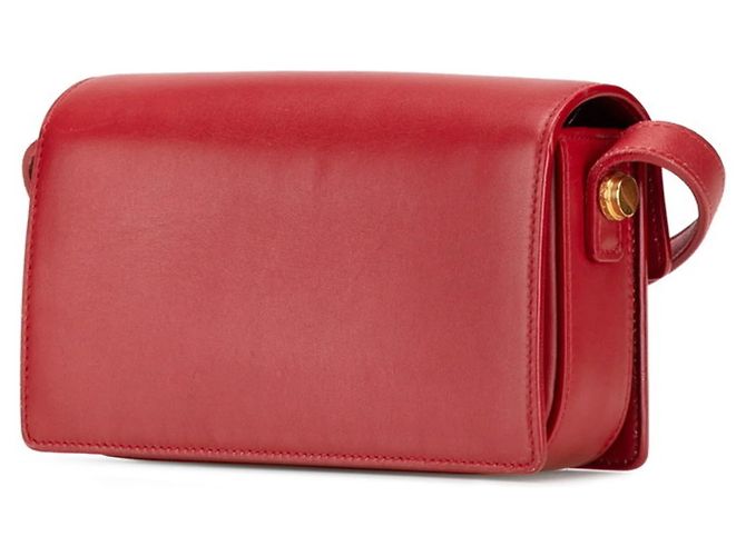 Mini borsa a tracolla Loulou classica di Saint Laurent Rosso - vista 2