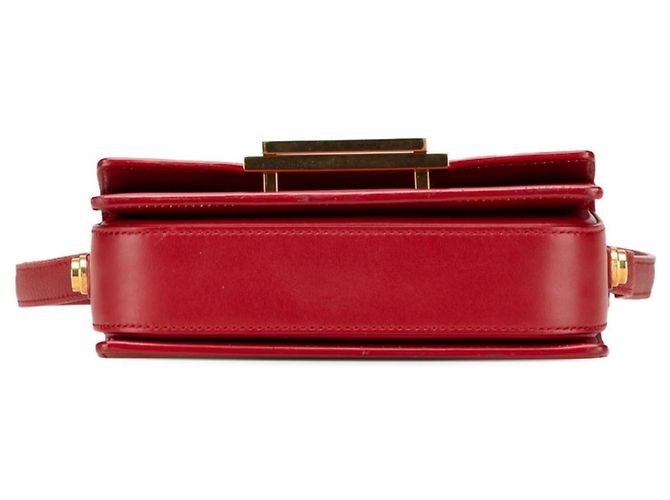 Mini borsa a tracolla Loulou classica di Saint Laurent Rosso - vista 3