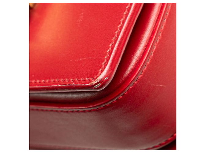 Mini borsa a tracolla Loulou classica di Saint Laurent Rosso - vista 7