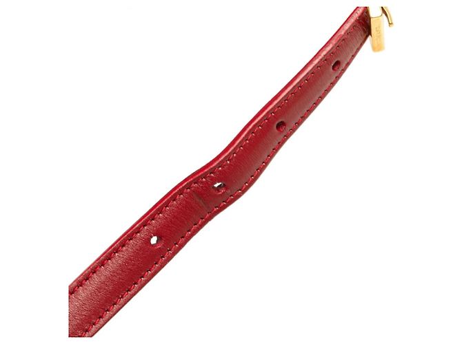 Mini borsa a tracolla Loulou classica di Saint Laurent Rosso - vista 8